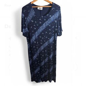 Blue Patterned Dress